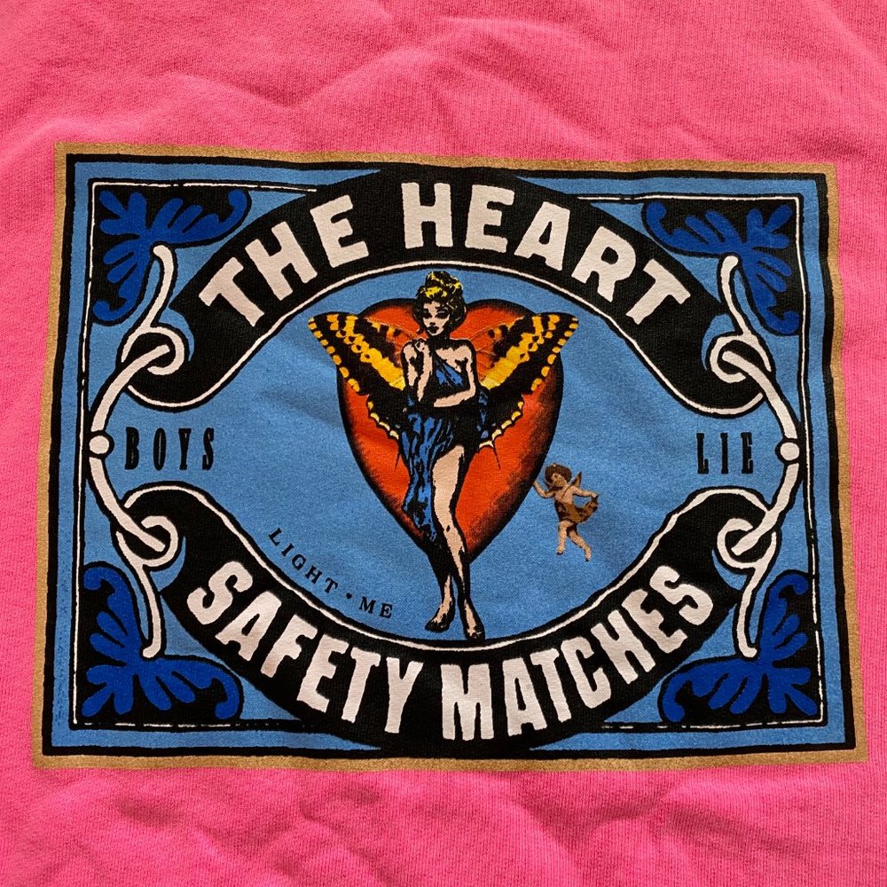 NEW BOYS LIE PERFECT MATCH PINK CREWNECK SWEATSHIRT - ONE SIZE - Picture 9 of 13